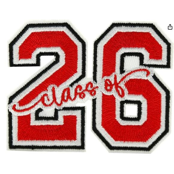 Class of 2026 Large Iron On Patches, 2026 Graduation Patch - Picture 1 of 5